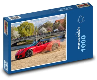 Produktbild von Puzzle 1000 Cabriolet im Dünenrennen - martinpuzzle