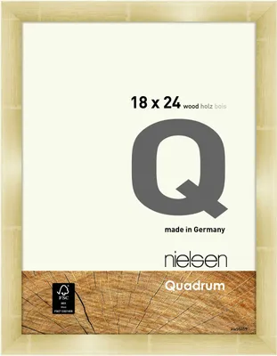 Obrázek produktu pro Nielsen Dřevěný fotorámeček Quadrum 18x24 cm zlatý