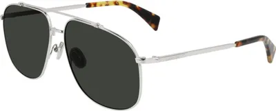 Image de Lanvin LNV110S 045 SILVER/GREEN 60/14/145 Lunettes de soleil hommes