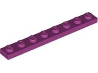 Zdjęcie produktu dla Lego® 1x8 płytka 3460 - 50 sztuk magenta