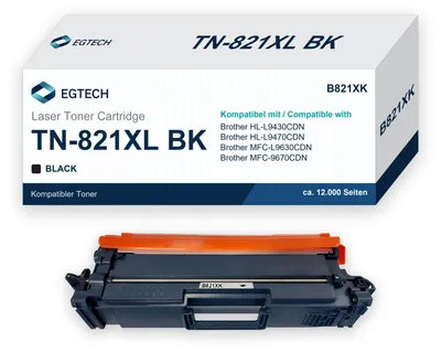 Produktbild von Toner kompatibel mit Brother TN-821XL BK HL-L9430CDN HL-L9470CDN MFC-L9630CDN