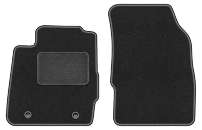 Imagen del producto de Alfombrillas delanteras de moqueta para Ford Fiesta MK7 2008-2011 (hatchback) – 2 piezas, gris grafito, a medida – Wielganizator LUX