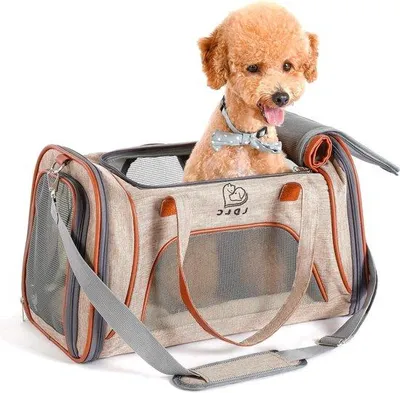 Produktbild von Tiertransportertasche, Reisegepäck für Kleintiere, Auto- und Flugzeugzugang, Kleintiertransporttasche, gepolstert