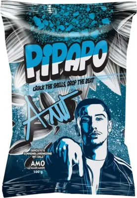Obrázek produktu pro Pipapo AMO Pražená slunečnicová semínka se solí, modrá edice, 100 g, minimální trvanlivost do 30. 5. 2026