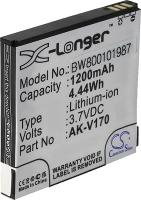 Produktbild von vhbw Akku kompatibel mit Emporia LIFE plus, Life Plus Seniorentelefon Handy Smartphone Senioren Telefon (1200 mAh, 3,7 V, Li-Ion)