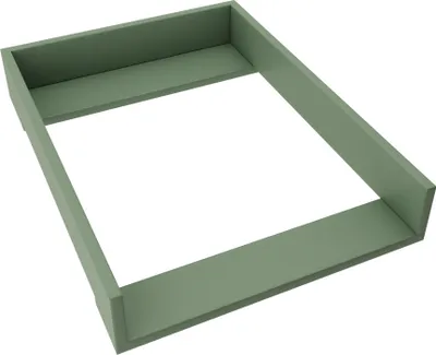 Produktbild von regalik Wickelaufsatz für Koppang von IKEA, Wickeltischaufsatz für 46 cm Kommoden, Abnehmbar Wickelkommode aufsatz, Gerade Frontplatten, Grün, 72cm x 54cm