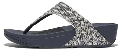 Produktbild von FitFlop Lulu Shimmerweave Sandalen mit Zehentrenner, BLAU, Größe 37