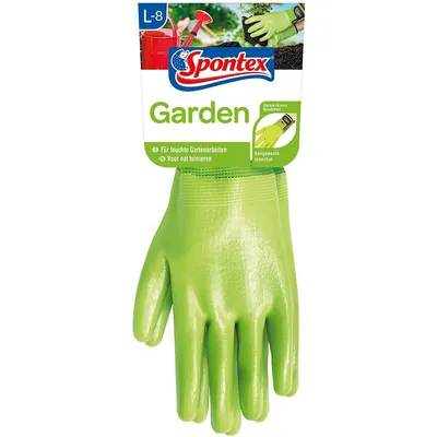 Image de Gant Spontex Special type 2 Garden taille L avec revêtement nitrile
