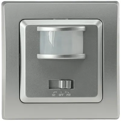Produktbild von DELPHI Bewegungsmelder 160° silber LED geeignet 250V Unterputz 2-Draht