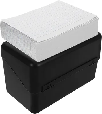 Produktbild von Karteikartenbox mit großer Kapazität aus Kunststoff und Papier