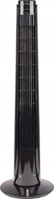 Image de Ventilateur sur pied avec télécommande, silencieux, 3 vitesses, oscillation, 45W, noir, pour bureau & maison