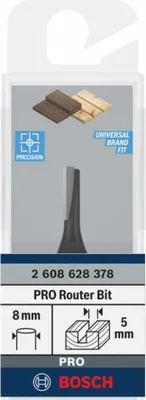 Produktbild von PRO Nutfräser, einschneidig, Ø 5 x L 12,7, Schaft 8 mm