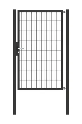 Zdjęcie produktu dla Alberts 646479 Pojedyncza bramka Flexo z akcesoriami, antracyt, szerokość 100 cm, wysokość 180 cm