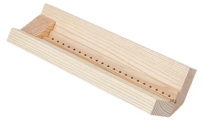 Imagen del producto de Máquina antigua de encuadernación de madera blanca con guía para perforación, utilizada en la encuadernación de libros
