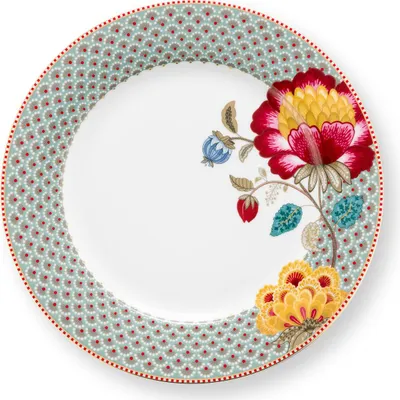 Produktbild von PIP STUDIO Blooming Tales Fantasy Blue Speiseteller 26,5cm