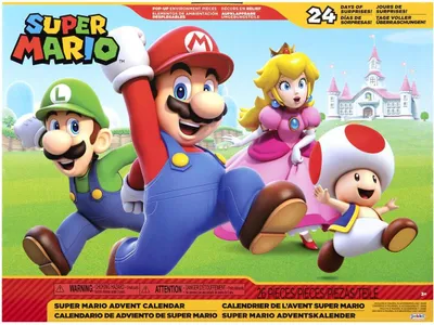 Produktbild von JAKKS PACIFIC - Super Mario Bros Premium Kalendarz Adwentowy z Figurkami
