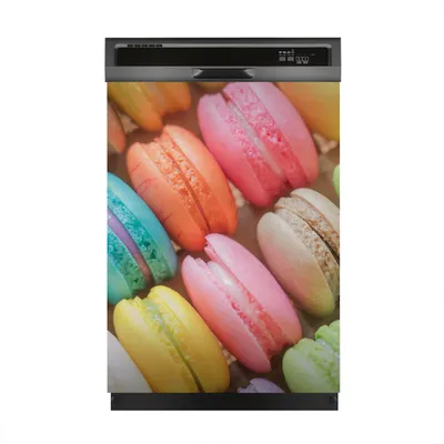 Produktbild von Magnete Dekorative 60x80 cm Küche Magnetmatte Spülmaschine - bunte Macarons Dessert