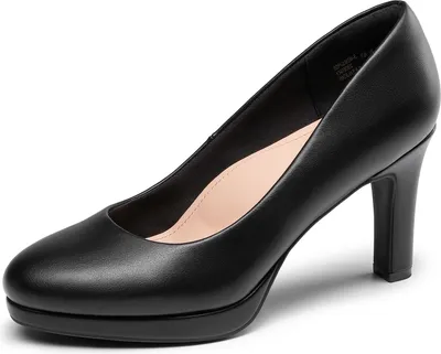 Produktbild von DREAM PAIRS Damen Pumps Anzugschuhe Klassische High Heels für Damen mit Plateau für Business und Arbeit,Size 39,Schwarz-Pu,SDPU2365W