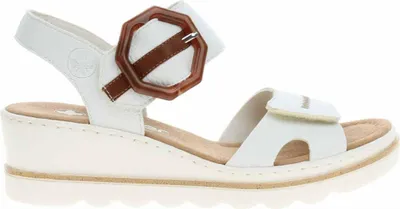 Produktbild von Rieker  Damenschuhe Sandalette Weiß Freizeit, Schuhgröße:39 EU