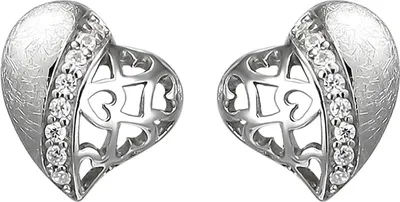 Ohrstecker-Herz-925-Silber-eismatt-mit-16-Zirkonia