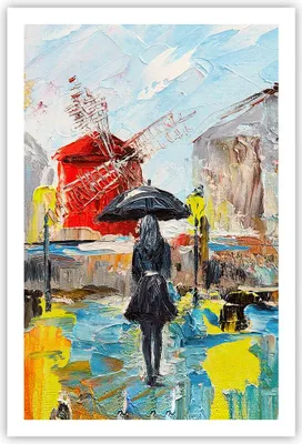 Produktbild von Poster - Poster ohne Rahmen - Frau Bild Öl - 61x91,5 cm - Wand Bild - Wanddeko - Wandbilder - Kunstposter - Wandposter - Bilder - Kunstdruck - Wanddekoration - Wandbild - P2XPA61x91-4974