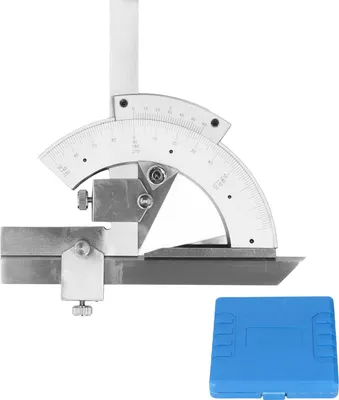 Produktbild von Nonius-Winkelmesser 0–320° Universeller Feineinstellwinkelmesser für Holzbearbeitung, Messlineal aus wärmebehandeltem Edelstahl 4Cr13
