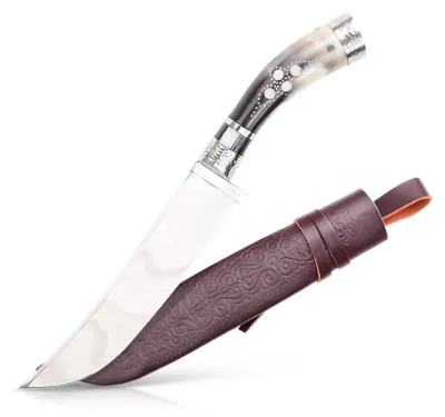 Produktbild von Usbekischer Messer – Pchak, 33 cm Kochmesser Handarbeit Küchenmesser