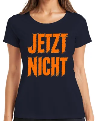 Productafbeelding van "Niet grappig, luiaard" - Cadeau T-shirt voor dames, marineblauw, maat 3XL