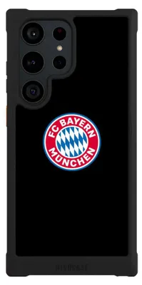 Produktbild von NIVOCASE Hülle für Samsung Galaxy S23 Ultra  Stoßfeste Handyhülle NIVOmax Case Schwarz FC Bayern München Logo Offizielles Lizenzprodukt
