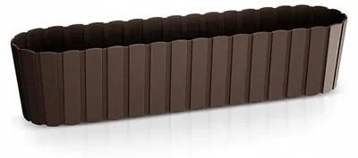 Produktbild von Länglicher Blumentopf Boardee Case DDEC600 | Braun