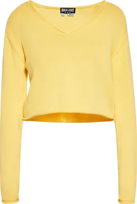 Image de Pull ROCKEASY pour femmes - jaune, M