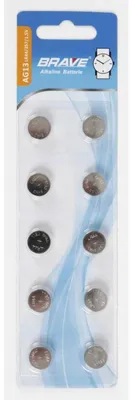 Produktbild von 24x 10er Set Brave AG13 LR44/357 1,5V Alkaline-Knopfzellen Armbanduhren 240 Stück