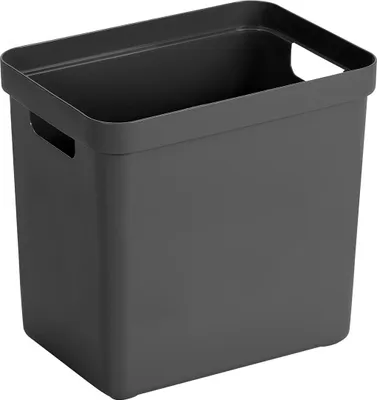 Produktbild von Sunware 09500636, Ablageschale, Anthrazit, Rechteckig, Kunststoff, Einfarbig, 25 l