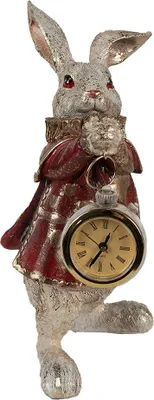 Productafbeelding van Clayre & Eef Figuur, konijn, 14x13x25 cm, goudkleurig, polyresin