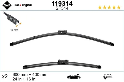 Zdjęcie produktu dla Pióro wycieraczki SWF 119314