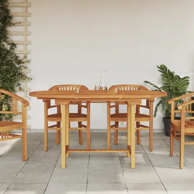 Produktbild von ZMH Gartentisch Ausziehbar 110-160x80x75 cm Massivholz Teak