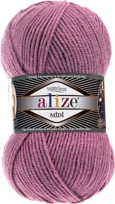 A ball of pink yarn with a label.