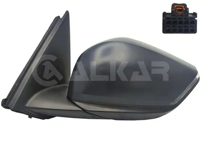 Produktbild von ALKAR 6141775 Außenspiegel Seitenspiegel Links für CITROËN C4 III (B) Beheizt Konvex Grundiert Elektrisch