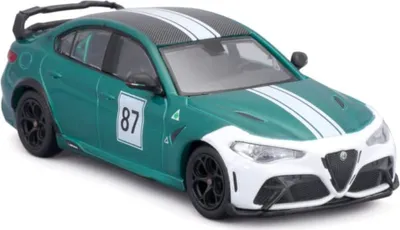 Obrázok produktu pre BBURAGO Alfa Romeo Giulia GTAm 1:43, Model športového automobilu, predmontovaný, 1:43, Alfa Romeo GTAm #87, Akékoľvek pohlavie, Kov, Plast