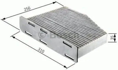 Produktbild von Bosch Filter, Innenraumluft  1 987 432 381