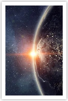 Produktbild von Poster - Poster ohne Rahmen - Kosmos Erde Sonne - 61x91,5 cm - Wand Bild - Wanddeko - Wandbilder - Kunstposter - Wandposter - Bilder - Kunstdruck - Wanddekoration - Wandbild - P2XPA61x91-4343