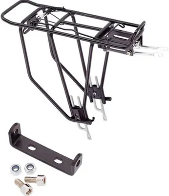 Productafbeelding van Verstelbare bagagedrager voor 26"-28" fietsen - Aluminium, Zwart