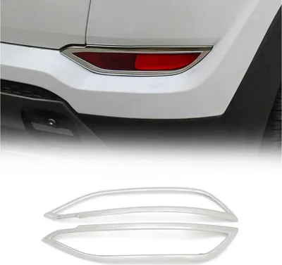 Image de Cadre de phares antibrouillard pour Hyundai Tucson 2015-2018 Chrome ABS 2x