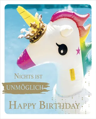 Immagine prodotto di SUSY CARD 40054551 SUSY CARD Biglietto di auguri Istantanea "Unicorno"