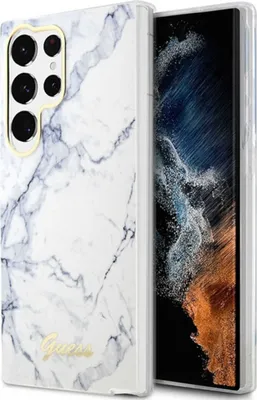 Obrázek produktu pro Guess Marble Collection - Samsung Galaxy S23 Ultra pouzdro (bílé)