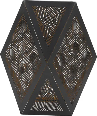 Image de Abat-jour en métal E27 E26 Polygonal Abat-jour creux moderne pour lampe de table lampe à suspension lampadaire