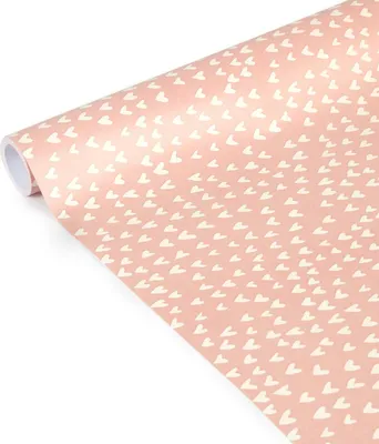 Image de Rouleau de papier cadeau 80 g, 5 m x 35 cm, motif de cœurs