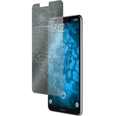 Produktbild von 1er-Pack PhoneNatic Glas-Folie klar  kompatibel mit  Nokia 5.1 Plus - Panzerglas für Nokia 5.1 Plus