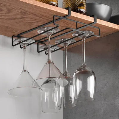 Obrázek produktu pro metaltex 361114000 metaltex držák na sklenice My-Glass LAVA, matná černá