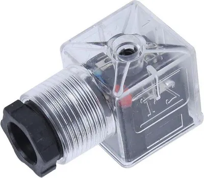 Obrázek produktu pro Hydraulická průhledná zástrčka pro DC cívky – univerzální připojovací zásuvka – 24 V